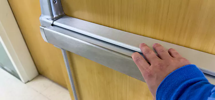 Installing a Push Bar on a Door Walla Walla